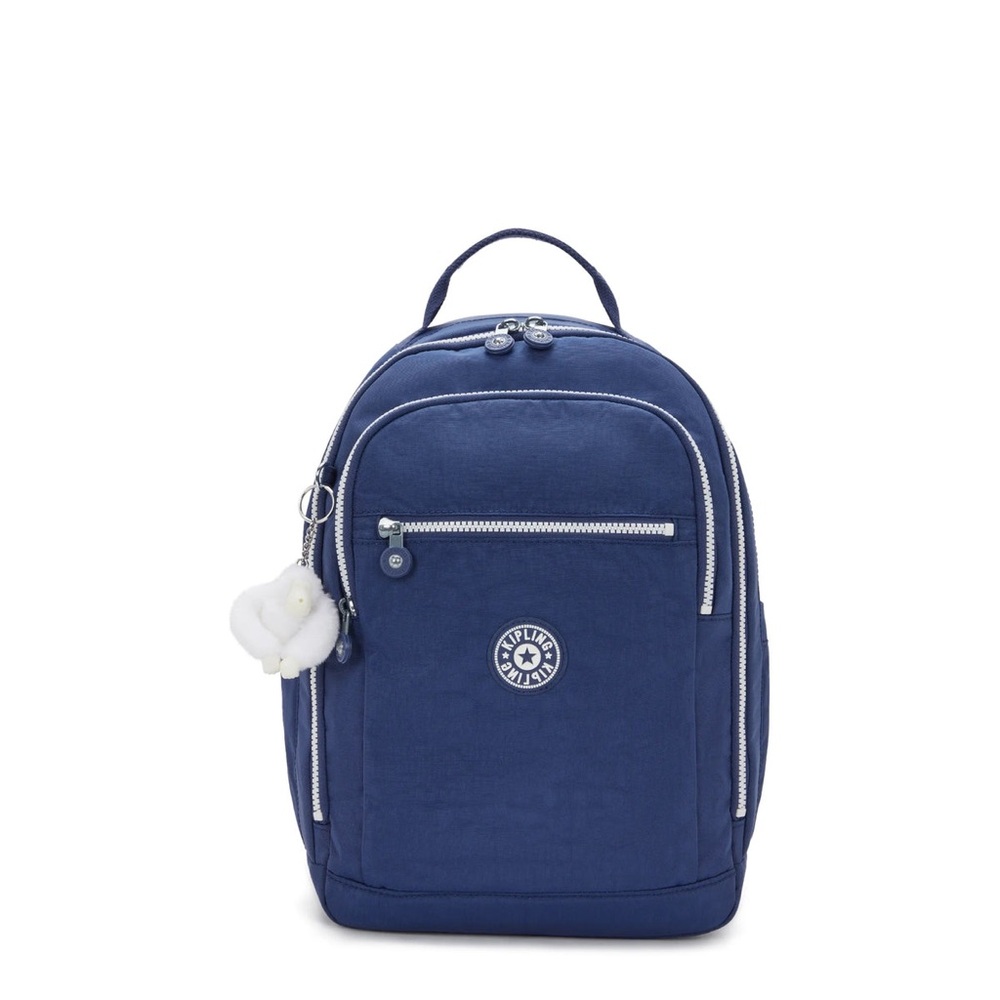Kipling SEOUL CABIN Large Travel Backpack Bag Casual Blue NWT